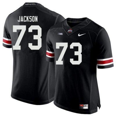 NCAA Ohio State Buckeyes Men's #73 Jonah Jackson Black Nike Football College Jersey FGY1045KI